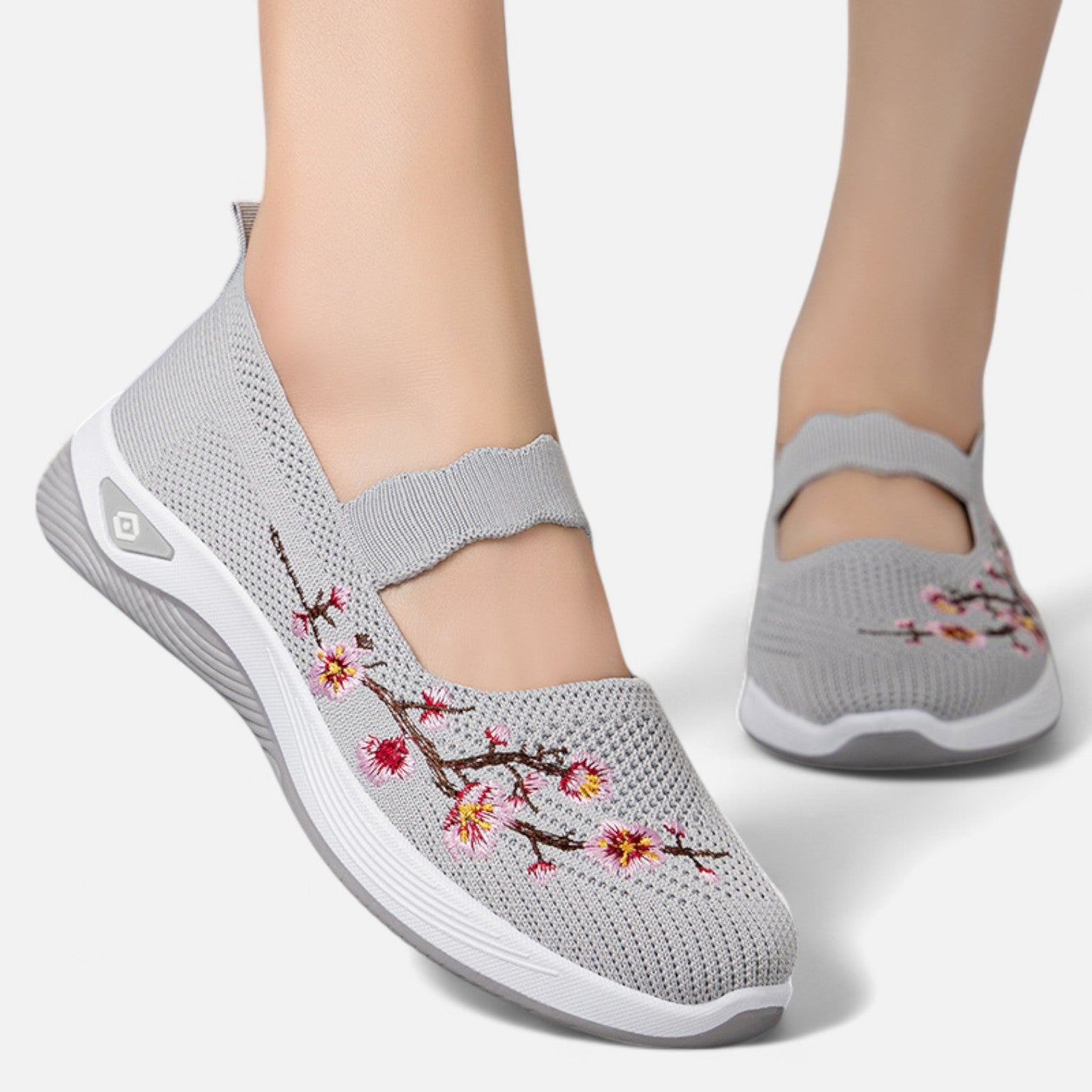 Jane with Flowers - Ortopædiske Sneakers